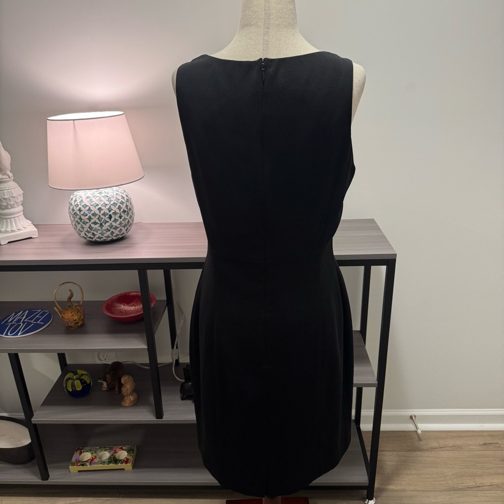 Vintage Georgiou Studio Black Rhinestone Strap Cocktail Dress – Size 10 - Picture 6 of 12
